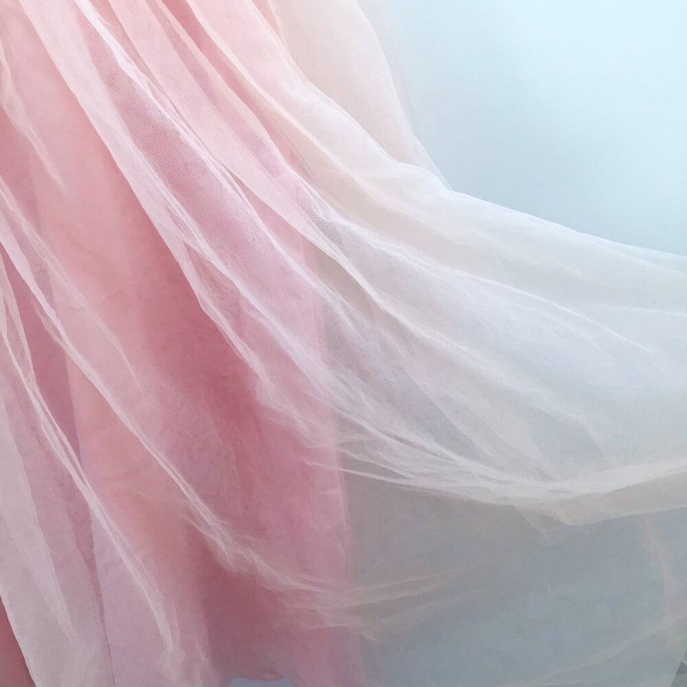 Pink Party Dress for a Princess! White Lace Tulle Ballgown Easter Flower Girl - Picture 11 of 15